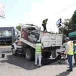 Pepe Chedraui refuerza programa de bacheo en calles de Puebla
