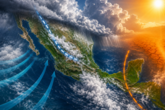 Monzón y Onda Tropical 20 provocan lluvias y calor extremo en México