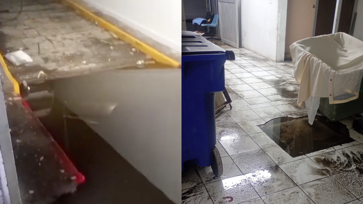 Hospital ISSSTE de Hermosillo sufre inundaciones por lluvias