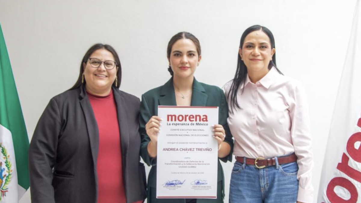 Morena nombra a Andrea Chávez coordinadora municipal en Juárez